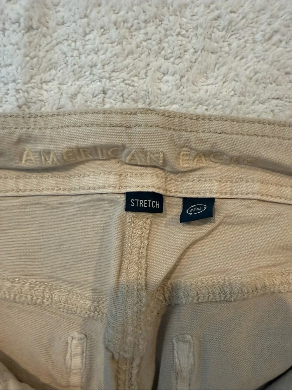 American Eagle Outfitters Stretch Pants in Beige